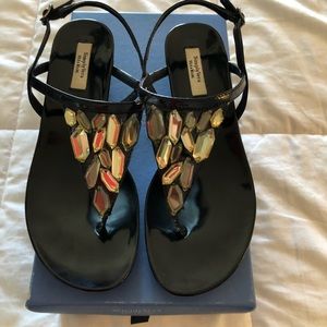 Vera Wang Jeweled Sandals